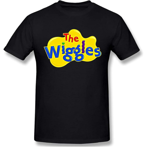 The Wiggles Tshirt Man T Shirt Shirts Summer Tops Tshirts Short Sleeves Tees T-Shirt Black