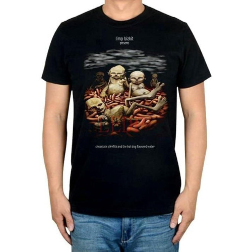 Men's Tshirt Limp Bizkit Rock Tee Hiphop Shirts Black Men's Tshirt Limp Bizkit Rock Tee Hiphop Shirts Black