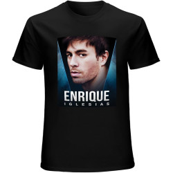 Enrique Iglesias T-Shirt Black Unisex Mens Tees Enrique Iglesias T-Shirt Black Unisex Mens Tees