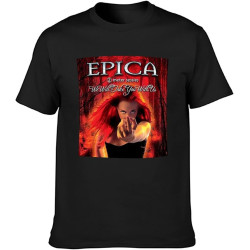 Epica We Will Take You with Us Owl T-Shirt Black Unisex Mens Tees