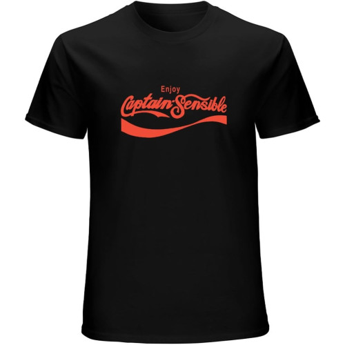 Captain Sensible The Damned Punk Rock Merch Enjoy T-Shirt Black Unisex Mens Tees Captain Sensible The Damned Punk Rock Merch Enjoy T-Shirt Black Unisex Mens Tees