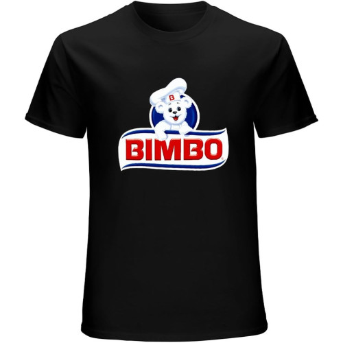 Bimbo Bread Retro T-Shirt Black Unisex Mens Tees