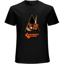Clockwork Orange Poster T-Shirt Black Unisex Mens Tees Clockwork Orange Poster T-Shirt Black Unisex Mens Tees