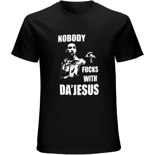 Nobody Fucks with Da Jesus T-Shirt Mens Unisex Black Tees Nobody Fucks with Da Jesus T-Shirt Mens Unisex Black Tees