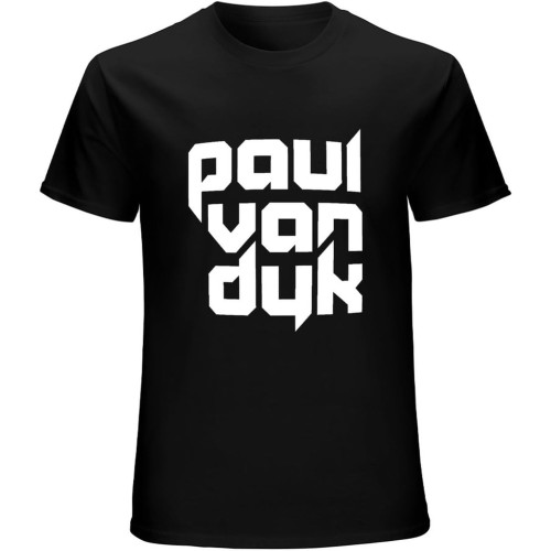 Paul Van Dyk House T-Shirt Mens Unisex Black Tees Paul Van Dyk House T-Shirt Mens Unisex Black Tees