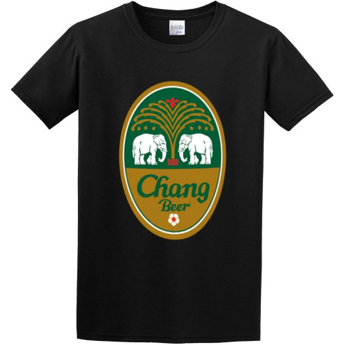 Chang Beer T-Shirt Mens Unisex Black Tees