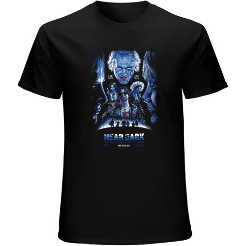 Near Dark V1 Horror Movie Henriksen Paxton Pasdar T-Shirt Mens Unisex Black Tees