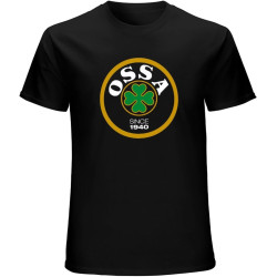 Ossa Motorcycle T-Shirt Mens Unisex Black Tees Ossa Motorcycle T-Shirt Mens Unisex Black Tees