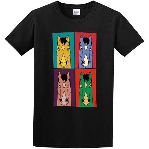 BoJack Horseman Cartoon Cotton T Shirt Mens,