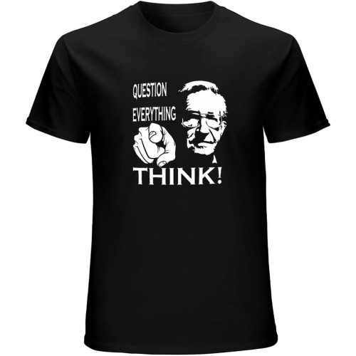 Noam Chomsky Political Thinker Activist Homage Unique Liberal T-Shirt Mens Unisex Black Tees Noam Chomsky Political Thinker Activist Homage Unique Liberal T-Shirt Mens Unisex Black Tees
