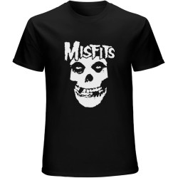Misftis Distressed Fiend FaceDanzig T-Shirt Mens Unisex Black Tees