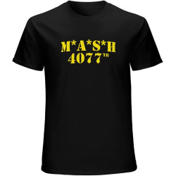 Mash 4077Th Military Green T-Shirt Mens Unisex Black Tees Mash 4077Th Military Green T-Shirt Mens Unisex Black Tees