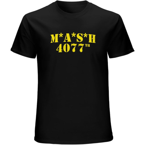 Mash 4077Th Military Green T-Shirt Mens Unisex Black Tees Mash 4077Th Military Green T-Shirt Mens Unisex Black Tees