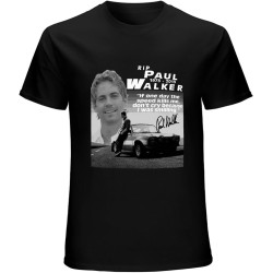 Paul Walker Rip T-Shirt Mens Unisex Black Tees Paul Walker Rip T-Shirt Mens Unisex Black Tees