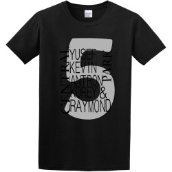 Rhett Men' Central Park Five Yusef Kevin Antron Korey and Raymond Men' T-Shirt Rhett Men' Central Park Five Yusef Kevin Antron Korey and Raymond Men' T-Shirt