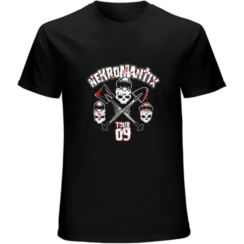 Nekromantix Tour 09 Psychobilly Band T-Shirt Mens Unisex Black Tees Nekromantix Tour 09 Psychobilly Band T-Shirt Mens Unisex Black Tees