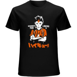 Nishinoya Yuu T-Shirt Mens Unisex Black Tees Nishinoya Yuu T-Shirt Mens Unisex Black Tees
