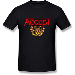 Men' Accept Band Logo T Shirt