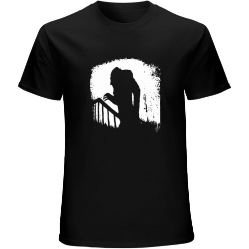 Nosferatu Horror Cult B-Movie Vampire Shadow T-Shirt Mens Unisex Black Tees Nosferatu Horror Cult B-Movie Vampire Shadow T-Shirt Mens Unisex Black Tees