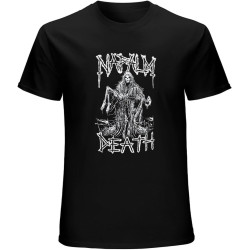Napalm Death Band Reaper Skeleton Metal T-Shirt Mens Unisex Black Tees