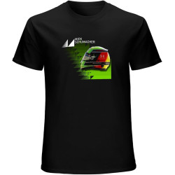 Mick Schumacher Helmet T-Shirt Mens Unisex Black Tees Mick Schumacher Helmet T-Shirt Mens Unisex Black Tees