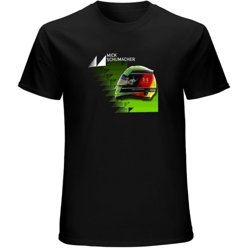 Mick Schumacher Helmet T-Shirt Mens Unisex Black Tees Mick Schumacher Helmet T-Shirt Mens Unisex Black Tees