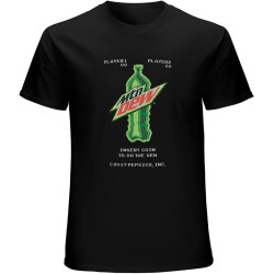Mountain Dew T-Shirt Mens Unisex Black Tees Mountain Dew T-Shirt Mens Unisex Black Tees