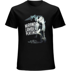 Miranda Lambert Sz MPlatinum Concert Tour T-Shirt Mens Unisex Black Tees