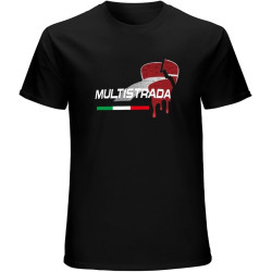 Motorcycle for Multistrada 1200 T-Shirt Mens Unisex Black Tees