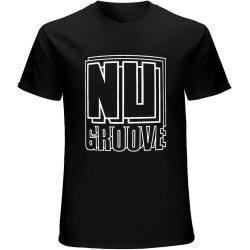 Nu Groove Records House Label T-Shirt Mens Unisex Black Tees Nu Groove Records House Label T-Shirt Mens Unisex Black Tees