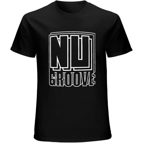 Nu Groove Records House Label T-Shirt Mens Unisex Black Tees Nu Groove Records House Label T-Shirt Mens Unisex Black Tees