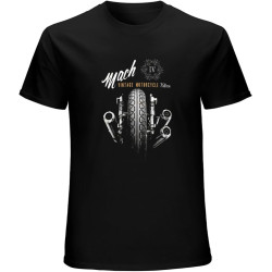 Motorbike Accessories Vintage Motorcycle Brand T-Shirt Mens Unisex Black Tees