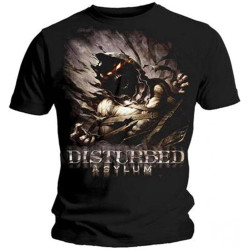 Disturbed Asylum T-Shirt Men's Black Black Disturbed Asylum T-Shirt Men's Black Black