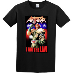 Anthrax Judge Dredd Tour T-Shirt Graphic Top Printed Tee Shirt for Men Black Anthrax Judge Dredd Tour T-Shirt Graphic Top Printed Tee Shirt for Men Black