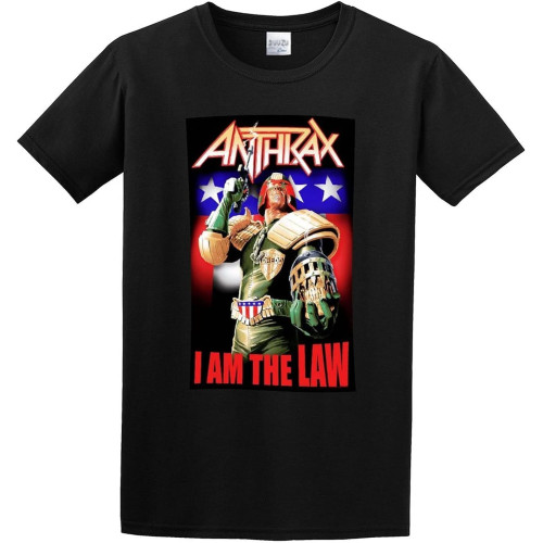 Anthrax Judge Dredd Tour T-Shirt Graphic Top Printed Tee Shirt for Men Black Anthrax Judge Dredd Tour T-Shirt Graphic Top Printed Tee Shirt for Men Black
