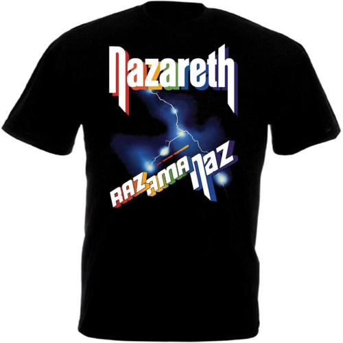 Men's Nazareth Razamanaz t-Shirt Hard Rock Band Black Navy Purple All T-Shirt Black Men's Nazareth Razamanaz t-Shirt Hard Rock Band Black Navy Purple All T-Shirt Black
