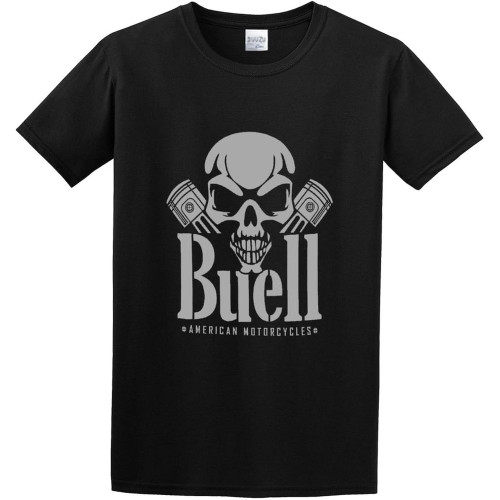 Men' Buell American Motorcycles Skull Piston T-Shirt Men' Buell American Motorcycles Skull Piston T-Shirt