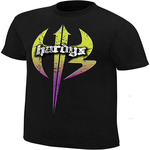 The Hardy Boyz Retro Short Sleeve Men's T Shirt Black The Hardy Boyz Retro Short Sleeve Men's T Shirt Black