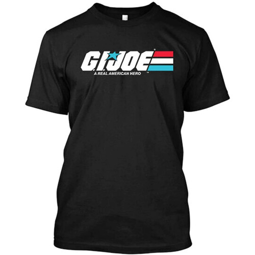 GI Joe American Hero Mens T-Shirt Black Graphic Unisex Tee Shirt GI Joe American Hero Mens T-Shirt Black Graphic Unisex Tee Shirt
