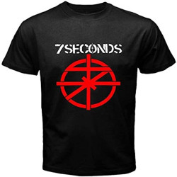 7 Seconds Hard Punk Men' Black T Shirt Black