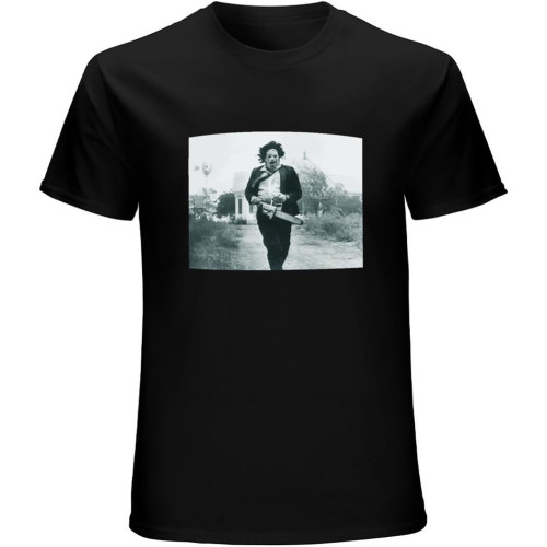 Texas Chainsaw Massacre Leatherface Running Men's T-Shirt Black Texas Chainsaw Massacre Leatherface Running Men's T-Shirt Black