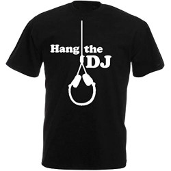 Hang The Dj The Smiths Men's Printed T-Shirt Soft 100% Cotton T Shirt Black Hang The Dj The Smiths Men's Printed T-Shirt Soft 100% Cotton T Shirt Black