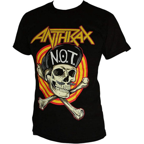 Anthrax Punk Graphic Men's T-Shirt Black Anthrax Punk Graphic Men's T-Shirt Black