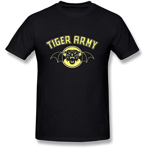 Men's Tiger Army Band Logo T-Shirt Black Men's Tiger Army Band Logo T-Shirt Black