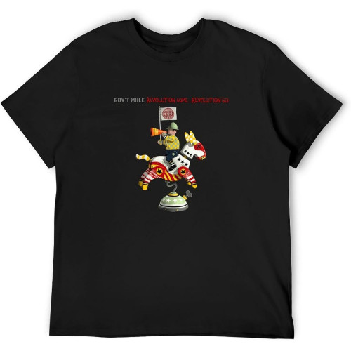 Fashion T-Shirts Gov't Mule Revolution Come Revolution Go Black