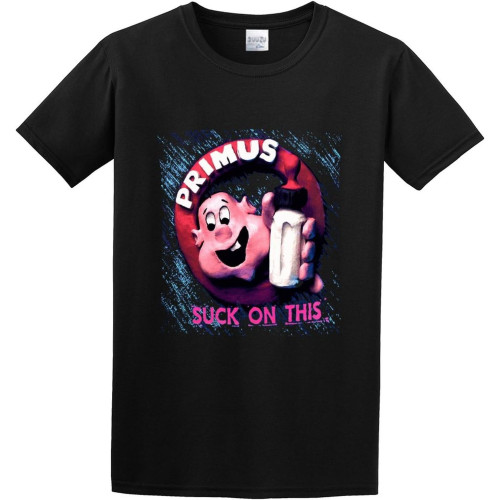 Unisex T-Shirt Primus Suck On This Black Unisex T-Shirt Primus Suck On This Black