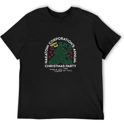Fashion T-Shirts Nakatomi Christmas Party Warm Black Fashion T-Shirts Nakatomi Christmas Party Warm Black