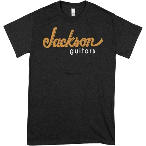 Jackson Guitars T-Shirt Guys Unisex Tee Summer Fashion Shirt Teen Girl Trendy Shirt Old Fashioned Hot Fashionable Black