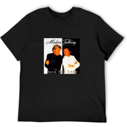 Fashion T-Shirts Modern Talking Back for Good Album Cover Black Fashion T-Shirts Modern Talking Back for Good Album Cover Black