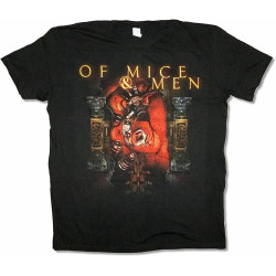 of Mice & Men Gear and Heart Image ens Women T Shirt 100% Cotton Black of Mice & Men Gear and Heart Image ens Women T Shirt 100% Cotton Black